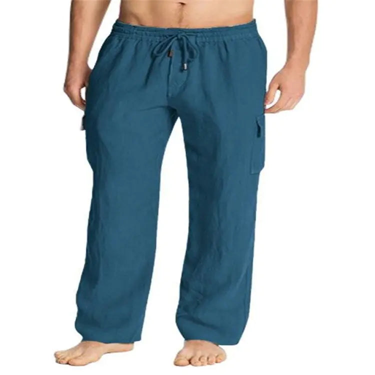 Men's Large Size Casual Mid-Waist Summer Trousers