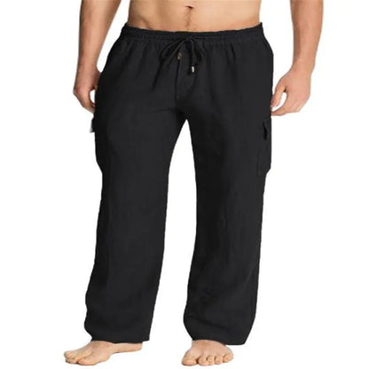 Men's Large Size Casual Mid-Waist Summer Trousers
