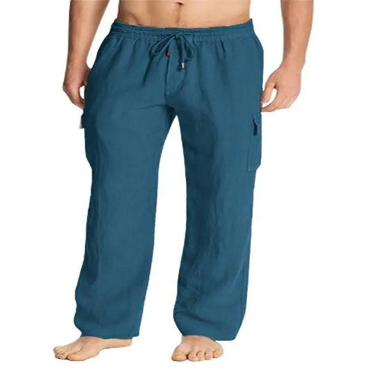 Men's Large Size Casual Mid-Waist Summer Trousers