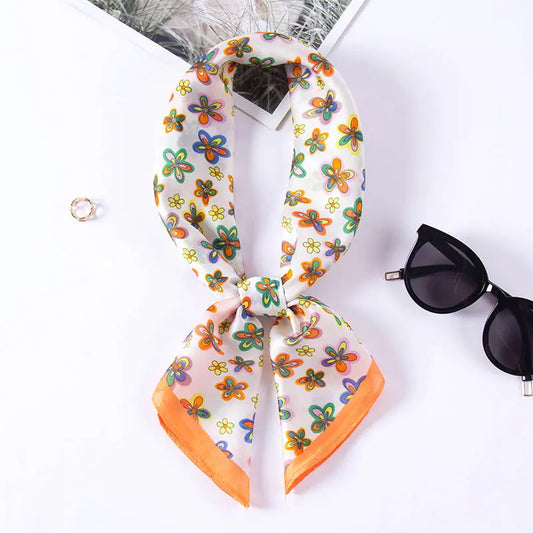 New 70cm Small Silk Scarf for Spring/Summer Fashion